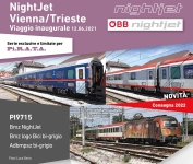 Pirata PI9715 - H0 - 3-tlg. Set Personenwagen Nightjet, ÖBB, Ep. IV